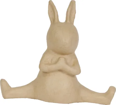 Immagine prodotto di Decopatch Décopatch LA021C - Figura in cartapesta, coniglio yoga, 46x18x41cm, 1 pezzo