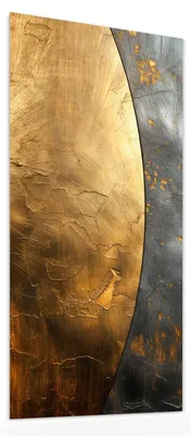Produktbild von Glasbild 50x100cm in XXL für Wohnzimmer, Schlafzimmer Motiv Metallische Textur