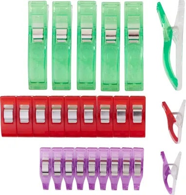 Produktbild von Clover Stoffklammern "Wonder Clips", 26 Stück, 3 verschiedene Größen
