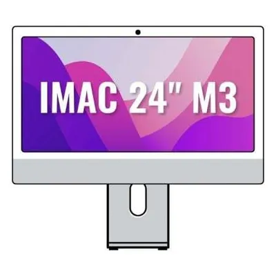 Produktbild von Apple iMac 24" Retina 4.5K / M3 8-Core CPU/ 8Gb/ 256Gb SSD/ 10-Core GPU/ Plata