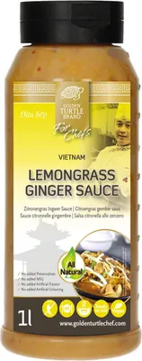 Image de Golden Turtle For Chefs Sauce à la citronnelle et au gingembre 1000ml