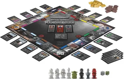 Produktbild von Hasbro Monopoly The Mandalorian Star Wars Brettspiel Silber  Silber One Size