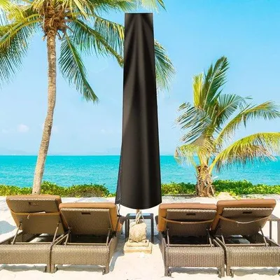 Produktbild von Famanu Schutzhülle für Sonnenschirm bis 4 m Durchmesser - 210D reißfest, wasserdicht, UV-beständig und schneebeständig