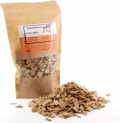 Produktbild von Eichenholzchips Französisch - ungetoastet 100g, Eichenholz Chips Holzspäne Eichenholzspäne