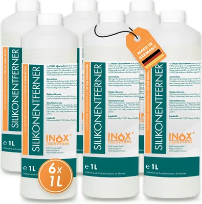 Produktbild von INOX® Silikonentferner 6x1L - Entfetter Silikon Reiniger Wachsentferner Autolack