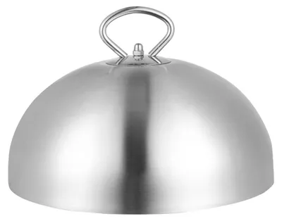 Produktbild von Edelstahl-Hamburgerdeckel - Fliegenhaube - Käsehaube - Kochzubehör - Hitzebeständig