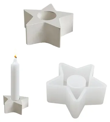 Produktbild von Silikon-Kerzenhalter, DIY-Kerzenformen, runde Epoxidharzform, konischer Kerzenhalter, Silikonform für Kerzenhalter, Heimdekoration, Zementkerzenhalter