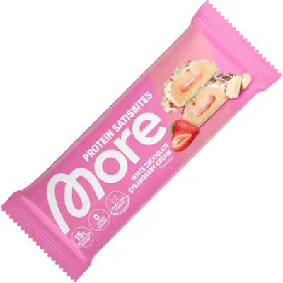 Produktbild von More Protein Satisbites White Chocolate Strawberry Cream 50g
