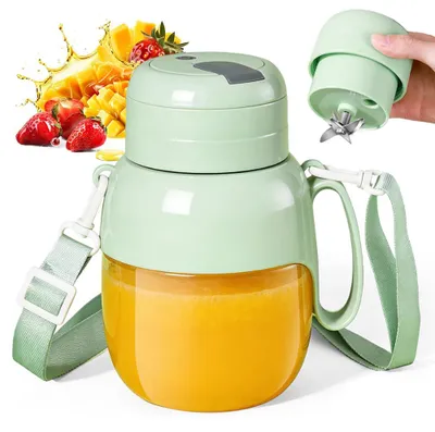 Tragbarer Smoothie-Maker 1000 ml, 12 Klingen, 21.000 U/min, wiederaufladbar