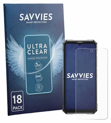 Produktbild von 18x Für Doogee S200 Ultra Schutzfolie Savvies Displayschutz Display Schutz Folie Klar Transparent