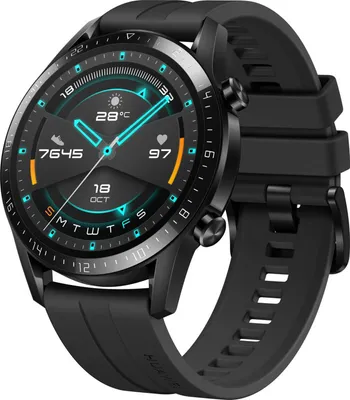 Image de Huawei Watch GT 2 Sport 46mm noir avec bracelet sport matte black