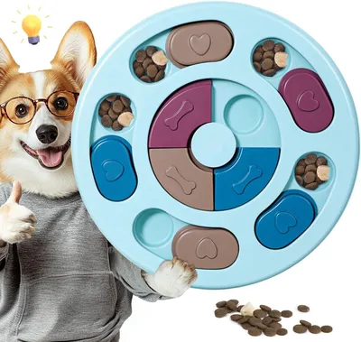 Produktbild von Intelligenzspielzeug für Hunde, Interaktive Futterspender, Mittelgroße und Große Welpen, Blau