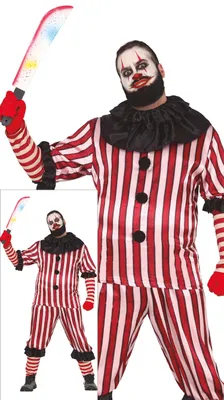 Produktbild von Guirca Teufel Clown Männerkostüm Rot XL Rot XL