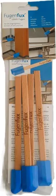 Produktbild von Hufa Fugenfux Klassic Fugenzieher 4er Set blau auf Holzstäbchen