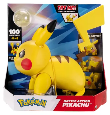 Imagen del producto de Figura interactiva de Pikachu para batallas de Pokémon, 30 cm