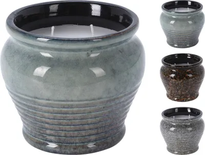 Produktbild von CITRONELLAKERZE 1 Stück ca. 12 cm 3 Sorten unsortiert Grün / Blau / Braun | 1