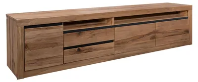 Immagine prodotto di MASSIVMOEBEL24 | mobile TV in legno di Quercia Selvatica/ Cerro 260x50x60 tabacco marrone oliato MONTREUX #241