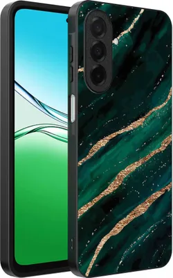 Produktbild von Geeignet für Oppo A5 Telefon Fall mit Marmor Druck - TPU zurück Abdeckung Fall Marmor Design - Grün Gold - Smartphonica