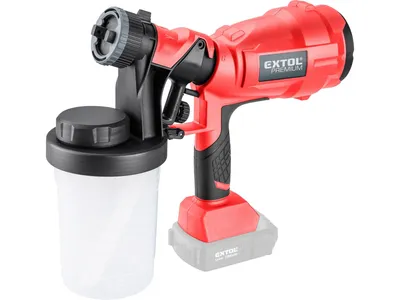 Produktbild von Spritzpistole Extol Premium 8891863 Spritzpistole HVLP Akku SHARE20V, 20V Li-Ion, ohne Akku und Ladegerät