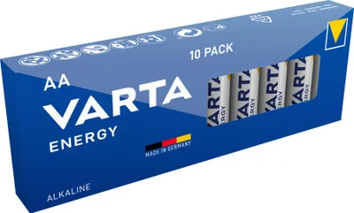 Produktbild von Varta 10x AA 4106, Einwegbatterie, AA, Alkali, 1,5 V, 10 Stück(e), Blau