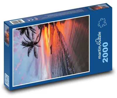 Obrázok produktu pre Puzzle 2000 Ostrov pri západe slnka - martinpuzzle