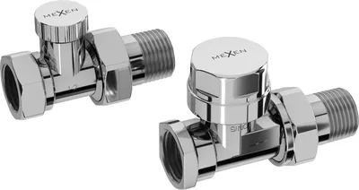 Obrázok produktu pre Radiátorové ventily Mexen rovné, chróm - W902-000-01