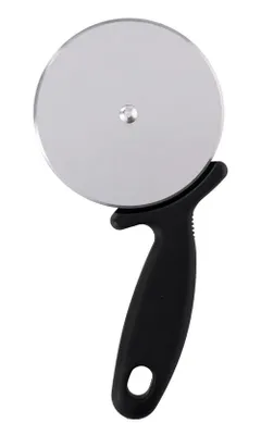 Produktbild von PIZZARAD aus Edelstahl Ø9,5cm Pizzamesser Pizzaroller Pizzaschneider Pizzateiler Roller Pizza Cutter 71 (Schwarz)
