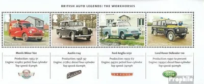 Produktbild von Briefmarken Großbritannien 2013 Mi Block84 (kompl.Ausg.) postfrisch Postfahrzeuge
