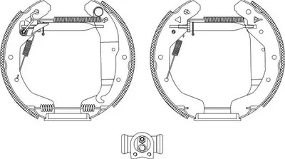 Produktbild von TEXTAR Bremsensatz Trommelbremse Hinten für OPEL Astra G CC (T98) 84049001