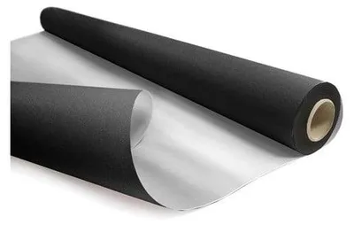 Zdjęcie produktu dla Papier prezentowy KRAFT DUO METAL Czarno-Srebrny, 69cm/50m