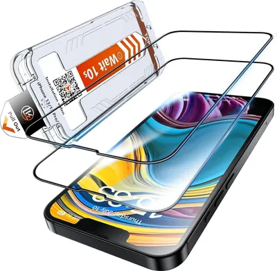 Image de Verre de protection blindé iPhone 13/13 Pro 14, pack de 2 films de protection transparents