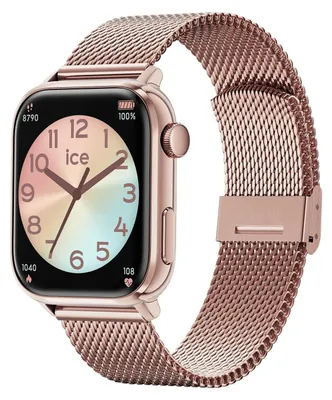 Image de Montre connectée ICE SMART 2.0 Rectangulaire Bracelet Milanaise Rose Gold Ice Watch