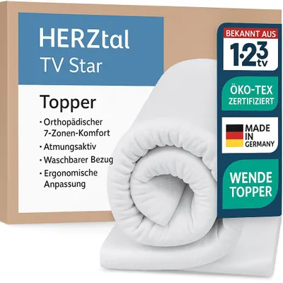 Matratze Topper 200x200 Matratzen-Topper 10cm Memory Gel - 180x200cm, H2/H3 Weich, Waschbar, Atmungsaktiv Orthopädische Matratzenauflage