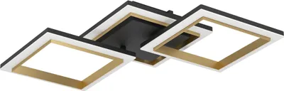 Produktbild von CALLIERA Wand-/Deckenleuchte Lampe Beleuchtung - L59,5 x B31 x H9 cm - schwarz, messing - IP20