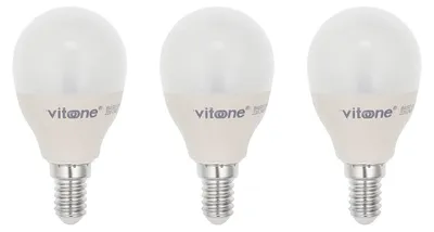 Produktbild von VITO E14 LED Kugellampe G45 6,5W 507lm 2700K 240V 45mm 3 Stück