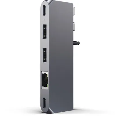 Obrázok produktu pre Satechi Pro Hub Mini, Kábel, USB 3.2 Gen 1 (3.1 Gen 1) Type-C, 96 W, 1000 Mbit/s, Šedá, Space Gray