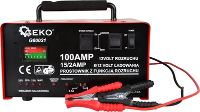 Obrázek produktu pro GEKO Nabíječka autobaterií se startem 6/12V, 100A G80021