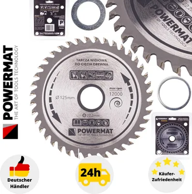 Zdjęcie produktu dla Piła tarczowa do drewna, 125 mm, 40 zębów, średnica otworu 22,2 mm, model 41852