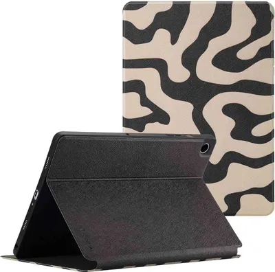 Produktbild von Selencia Vivid Klapphülle Samsung Galaxy Tab A9 Plus - Art Wave Black