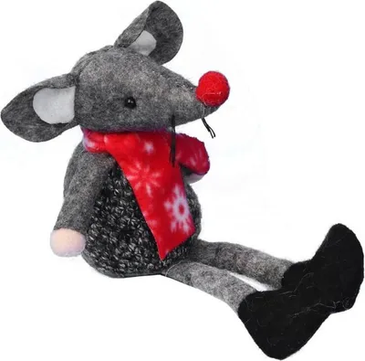 Obrázek produktu pro Vánoční ozdoba figurka myši s visícíma nohama 22 cm
