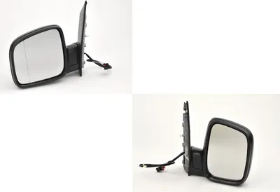 Image de Johns, Rétroviseur extérieur compatible VW Caddy III 2K 03/04- Set gauche droite noir 2K5857507AC9B9 2K1857507K9B9 2K1857507C9B9 2K1857507A 2K185750
