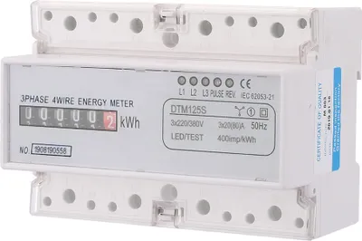 Immagine prodotto di 220/380V, 20-80A. Consumo energetico. Contatore digitale di energia trifase, misurazione in kWh