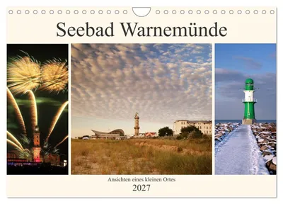 Produktbild von Seebad Warnemünde (Wandkalender 2027 DIN A4 quer), CALVENDO Monatskalender