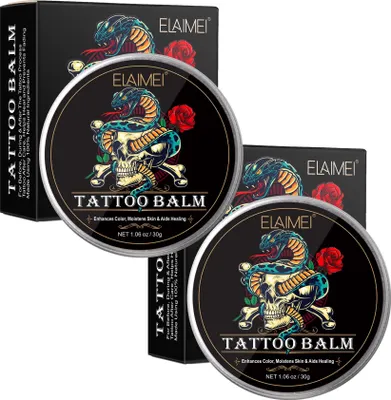 Produktbild von Tattoopflege Balsam Tattoocreme Aftercare Tattoo Tägliche Pflege Creme 2x 30g