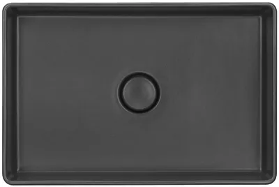 Image de systemceram lavabos à poser LAVARA 60 - ARDOISE - avec couvercle céramique / évier / vasque