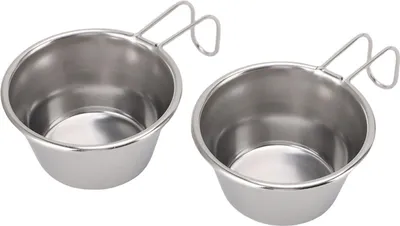 Produktbild von 2 PCS Mini Camping Cups Edelstahl kleiner Stapelbecher mit Griff für Picknick im Freien