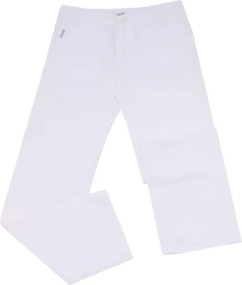 Produktbild von 7790S ARMANI JUNIOR Hose aus weißem Baumwoll-Leinen Ziegenleder