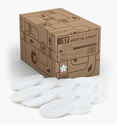 Obrázek produktu pro Trojitý filtr do fontánky, 12 kusů pro kočky