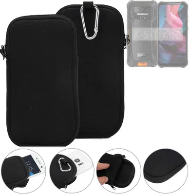 Produktbild von K-S-Trade Neopren-Hülle Handyhülle kompatibel mit Oukitel WP32 Schutzhülle Neoprenhülle Sleeve Schutz-Hülle Gürtel Tasche Case Holster