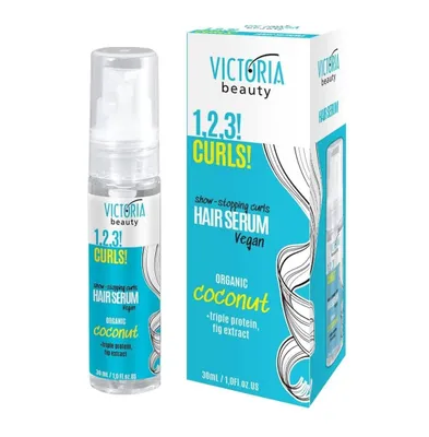 Produktbild von 1, 2, 3! Protein-Lockenserum mit Anti-Frizz-Effekt, vegan, 30 ml